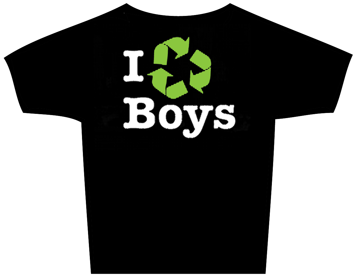 T-Shirt "I recycle boys" - Klik op de afbeelding om het venster te sluiten